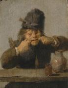Adriaen Brouwer Youth Making a Face oil